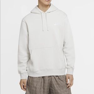 NWT Nike Sportswear Club Fleece Light Bone Hoodie